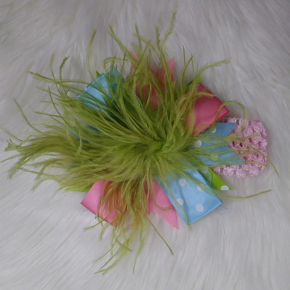 NWOT Boutique feather headband